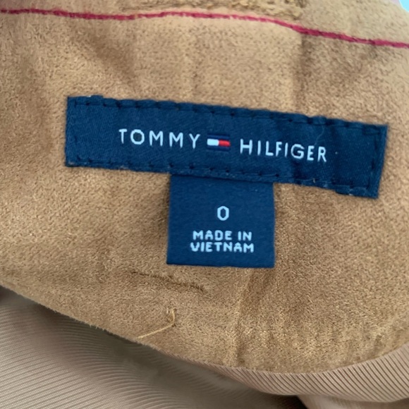 Tommy Hilfiger Tan Suede Skirt  A-Line Lined Size Small - Picture 9 of 15